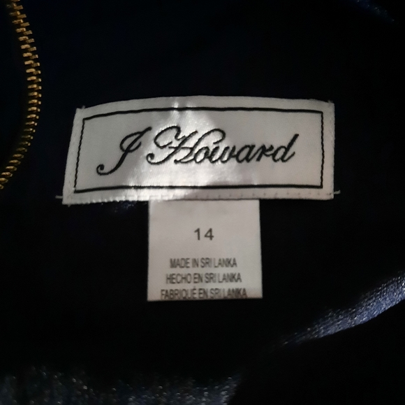 J Howard Black Sleeveless Dress Size 14 - Picture 4 of 5